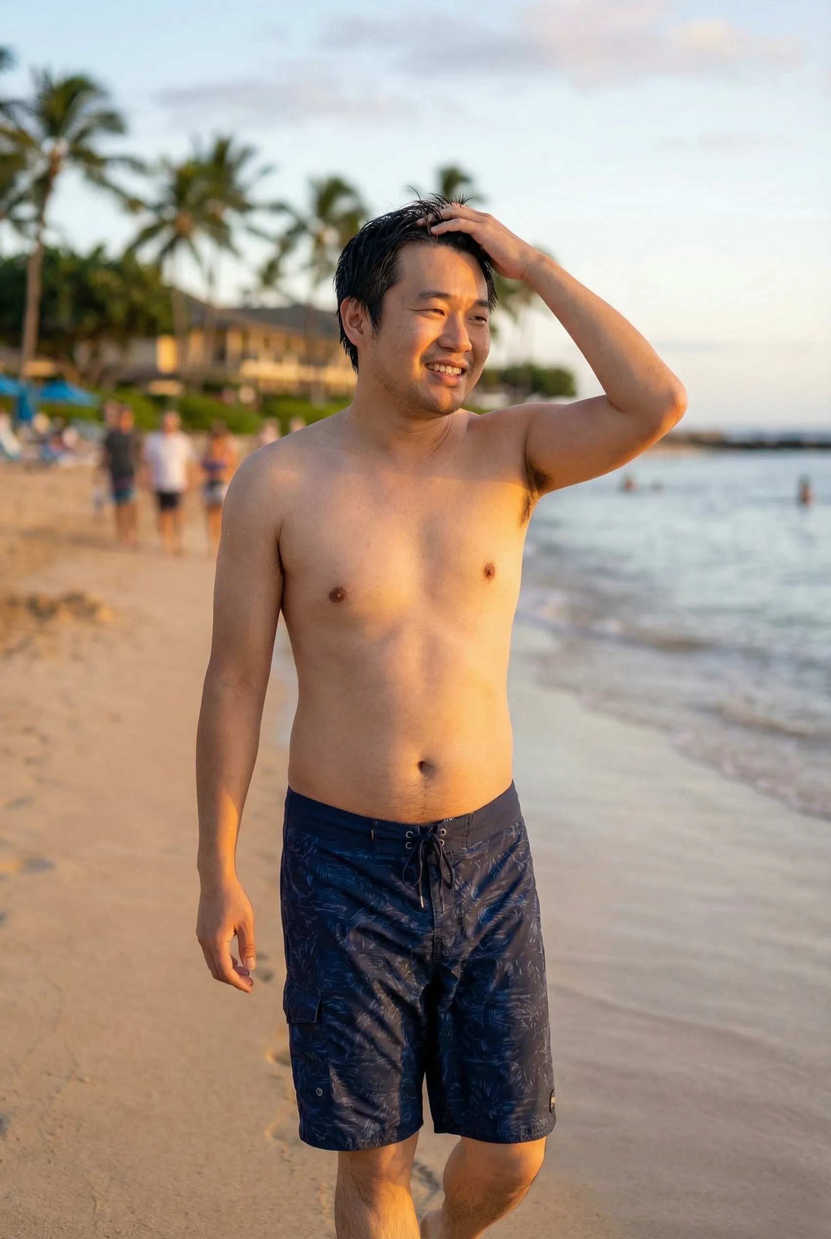 After photo — beach portrait