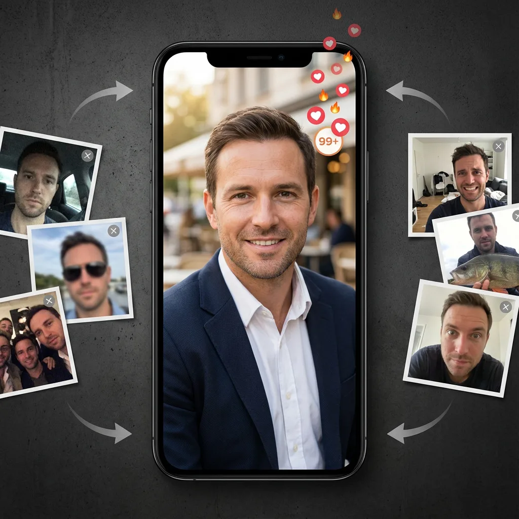 Exemple de photo de profil avant amélioration