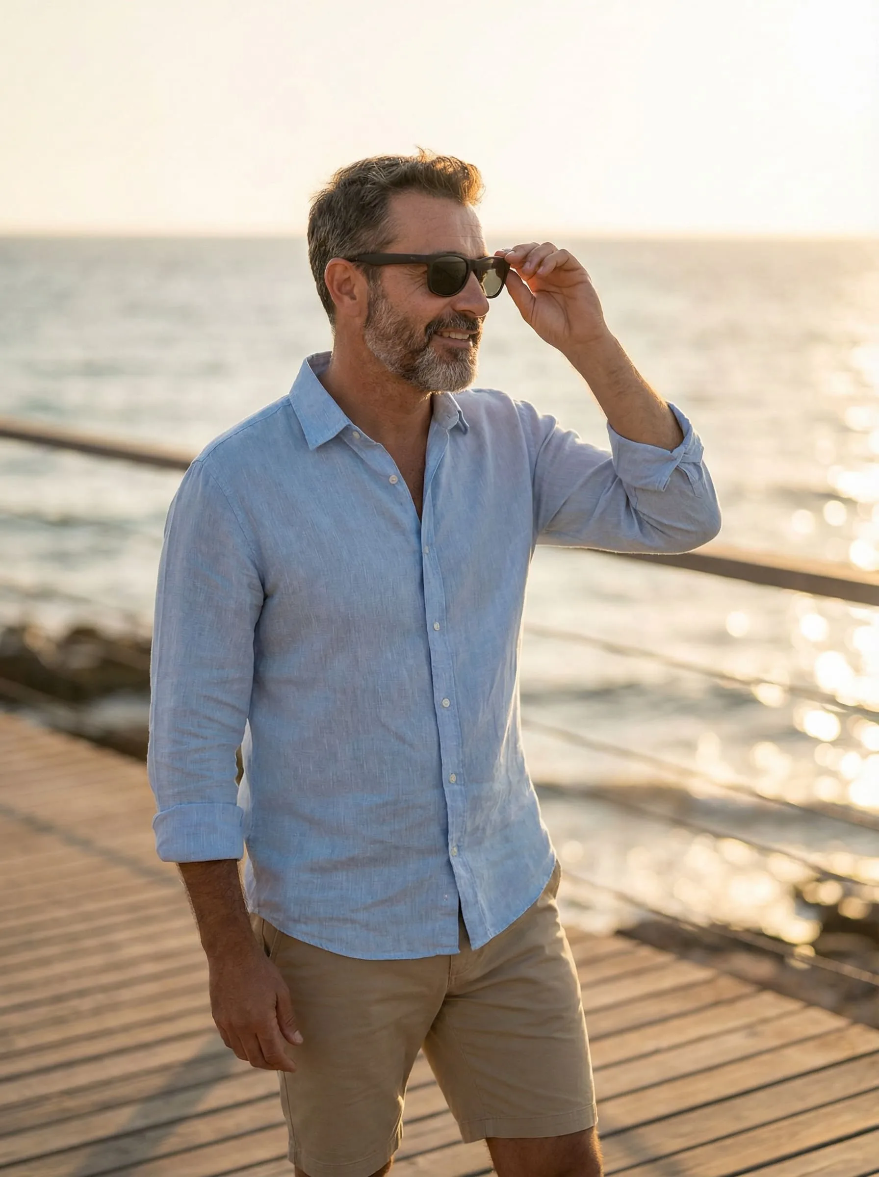 After photo — beach portrait