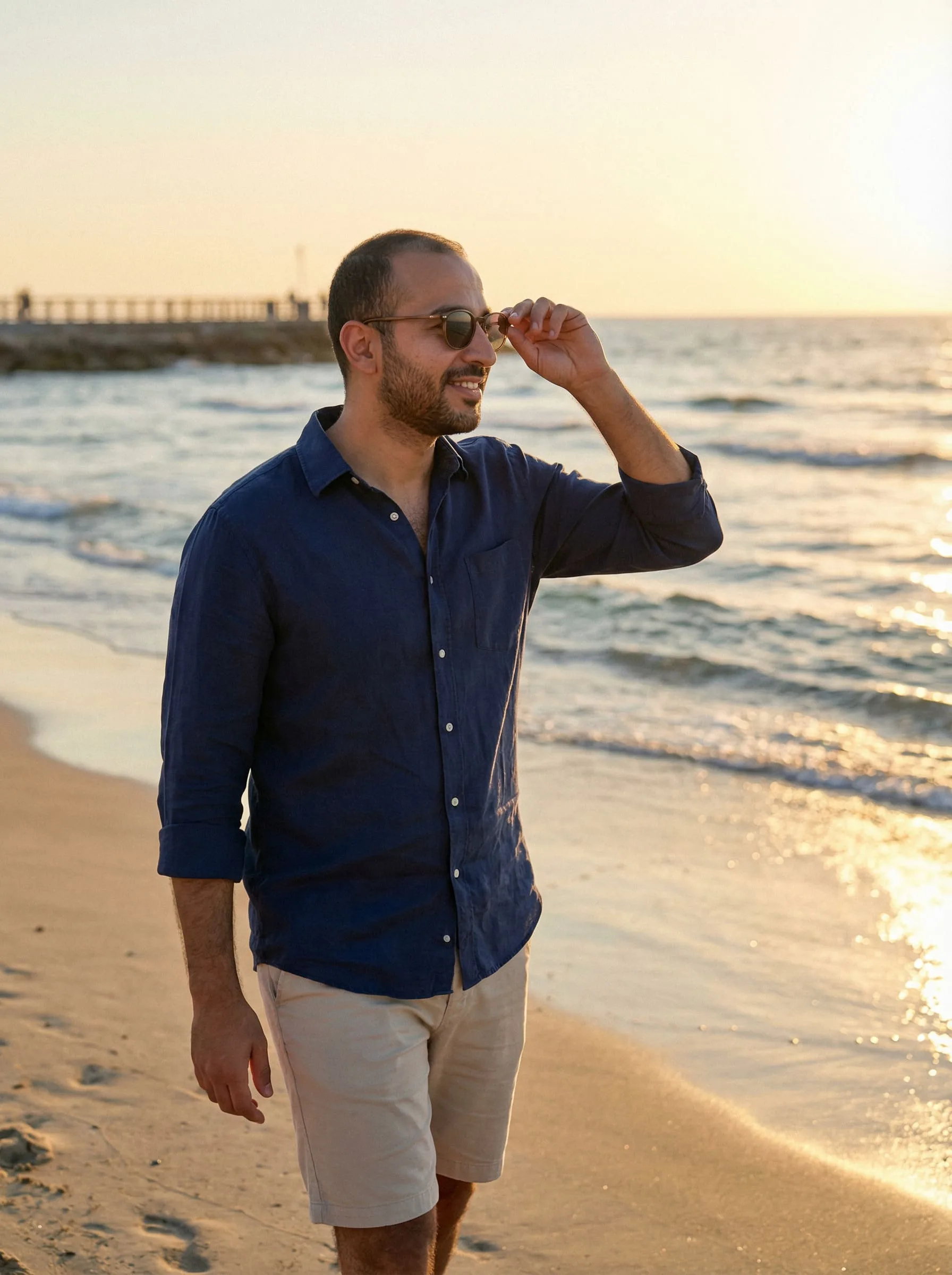 After photo — beach portrait